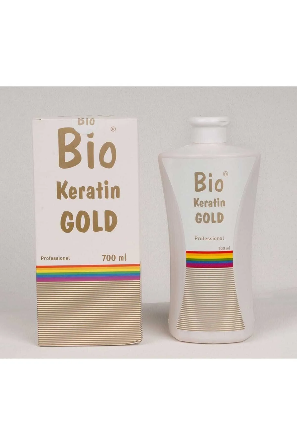 Bio Gold Keratin Brazilian Hair Straightening Hair Care Product Curly