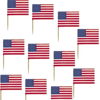 

USA flag Picks (30 units) for birthday party decoration, communions, anniversaries, kids