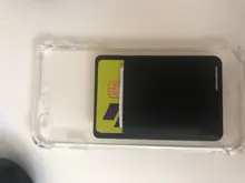 Funda billetera telefónica Universal de silicona autoadhesiva para teléfono móvil, funda para tarjetas, 1 unidad