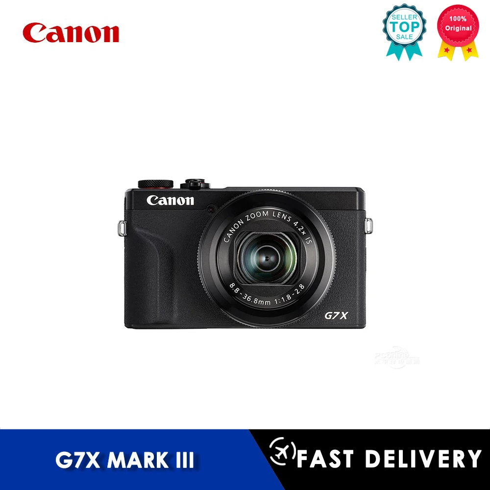 Canon PowerShot G7X Mark III Portable small digital camera Optical zoom  with large aperture 4K video shooting Card camera - AliExpress