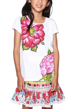

Brand: Uneven- Genre: Girl Category: T-shirts & Tops- …Color: white, Size: 7_8