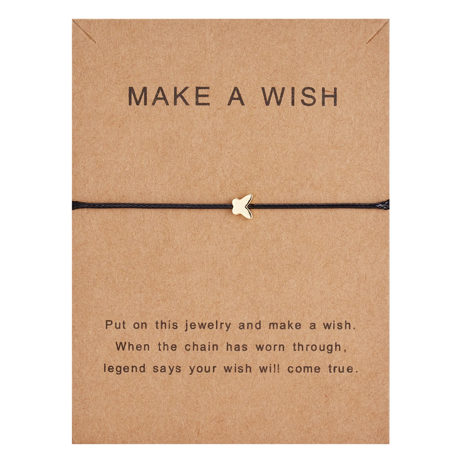 Make a Wish Butterfly Bracelet - Minimalist Handmade Jewelry Gift
