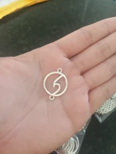 30 unids/lote 26mm x 20mm de chams antiguo Chapado en plata de la onda conector encantos suministros bricolaje accesorios de la joyería