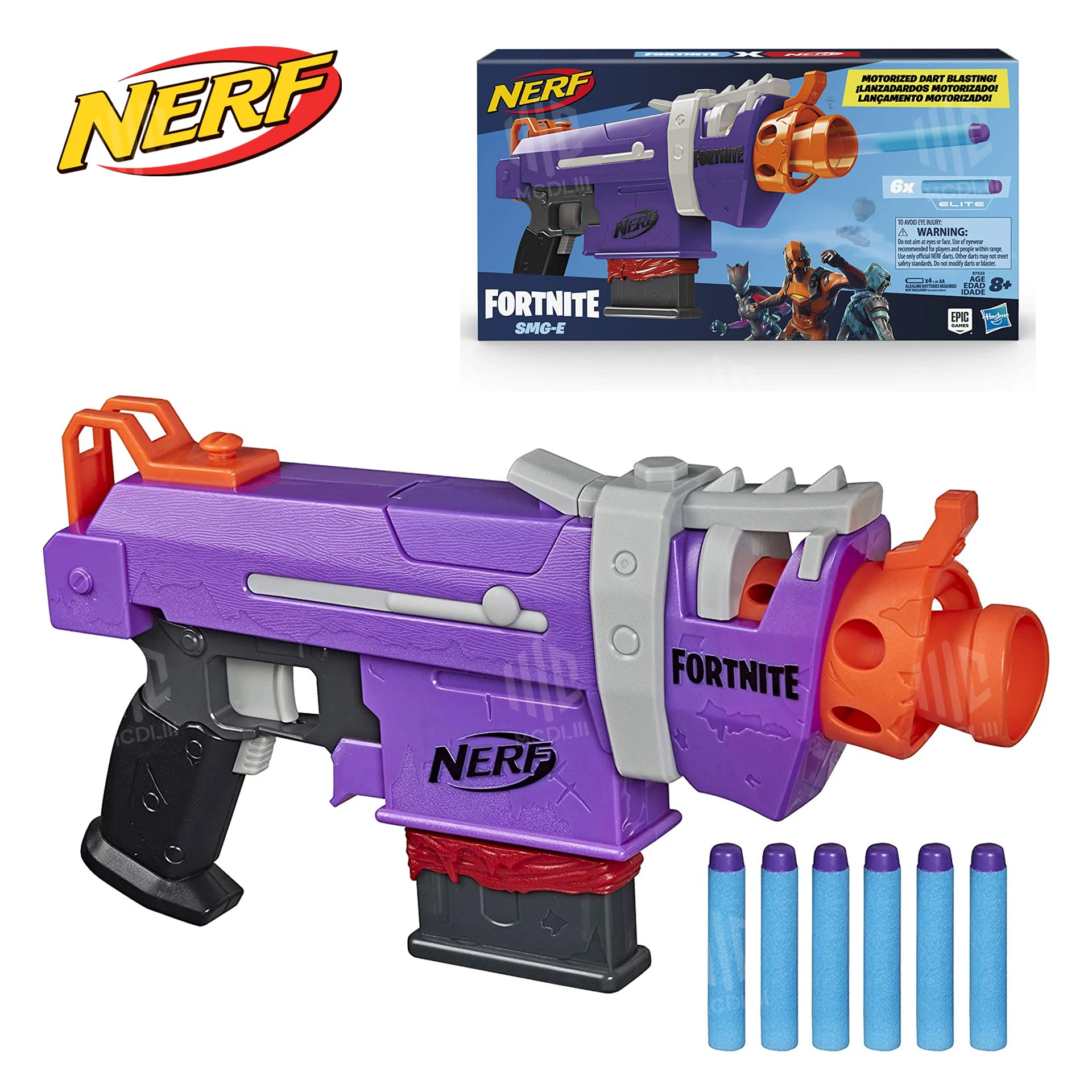 Hasbro Nerf Fortnite SMG E Blaster Motorized Dart Blasting 6 Elite Darts for Youth Adults Toy Soft 6 Eva For Children|Toy Guns| - AliExpress