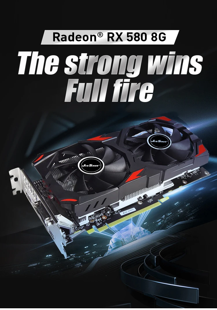 best video card for gaming pc Placa gráfica de jieshuo 8gb rx 580 gddr5 gpu para placas gráficas de mesa rx 580 8gbfor computador video card in computer