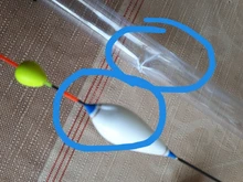 Flotador de pesca compuesto de plástico Nano, Bobbers, bola rodante, gran visibilidad, accesorios aparejos, 3 unids/lote