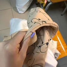 Sudadera con capucha para mujer, de dibujos animados, de oso, primavera y verano, con cremallera, moda coreana, 12345-Lillte