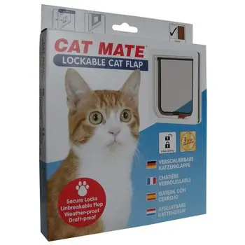 

PET MATTE Lapel cat with lock 304W-White-For cats