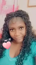 Pelucas sintéticas de X-TRESS para mujeres negras, postizo de pelo sintético liso con mezcla de rizos, ombré color marrón, ganchillo, peluca con trenzas