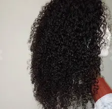 Extensiones de cabello humano rizado Remy brasileño, Pelo Rizado Afro, Color Natural, gruesas, 8-30 pulgadas, 1/3/4 Uds.