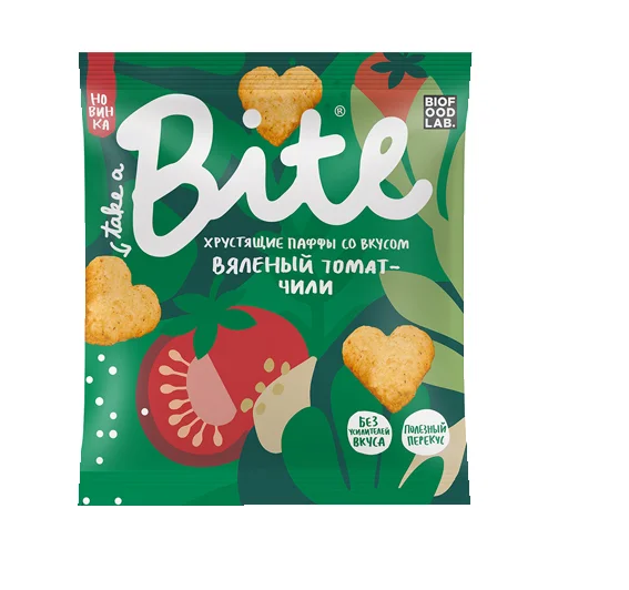 Мультизлаковые фигурки Паффы со вкусом Вяленного томата и чили 30г по 6 шт|Крекеры