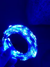 Led-Strip Garland Battery-Operated Party-Decoration Fairy Silver Christmas Wedding Copper