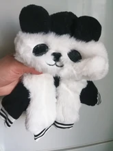 Accesorios para ropa de muñeca de 17 pulgadas y 43cm, traje de oso Panda negro blanco para bebé, Festival de regalo de cumpleaños