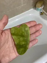 Rodillo masajeador Facial de doble cabeza para decoración del hogar, rodillo masajeador de belleza Natural, color verde, piedras artesanales, Estiramiento Facial