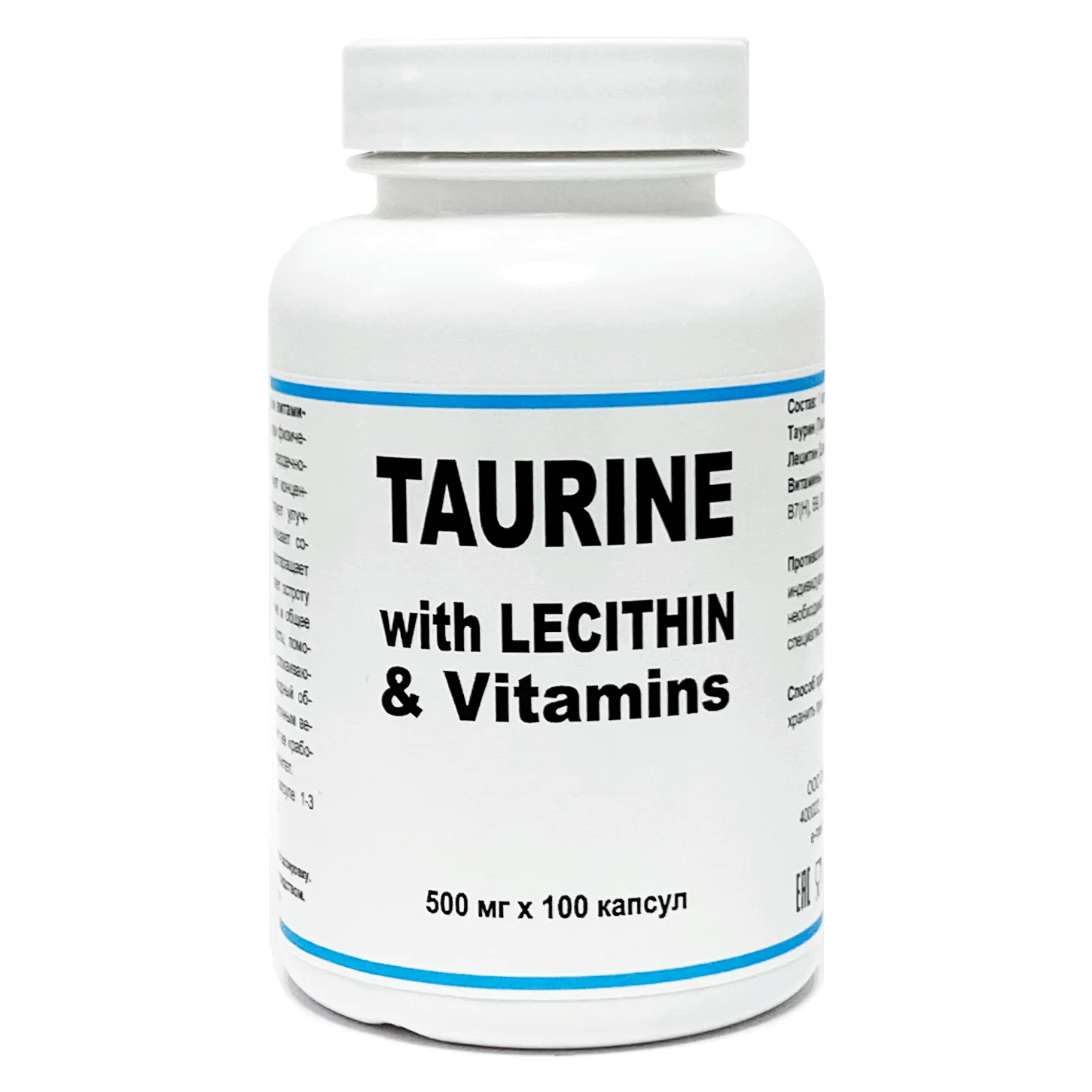Таурин с Лецитином и Витаминами (Taurine with Lethitin and Vitamins) 100 кап |