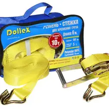 Стяжка ремень для крепления груза(6 м х 50 мм), 10 т(лента полиэстер+ механизм) в сумке