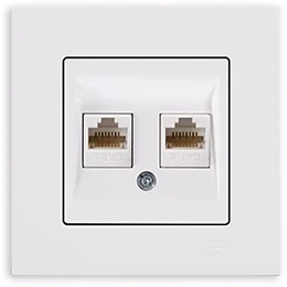 

PnpnElectrıc Gns Eqona Double Data Socket (2 xRJ45 Cat6) White