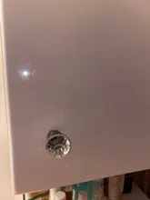 12pcs Clear Acrylic 30mm Diamond Shape Knob Cupboard Drawer Pull Handle Knobs Brand New