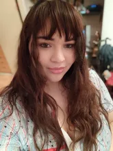 XINRAN-flequillo postizo de pelo sintético, extensión de cabello con Clip, flequillo de aire, negro y marrón