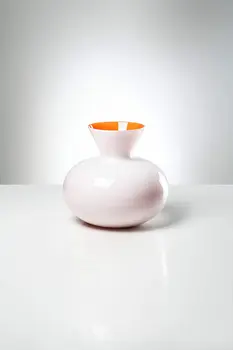 

Venini vase Idria 706.41 Milkwhite/Orange