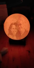 Night-Light Moon-Lamp Gift Photo-Customized 3d-Printing Rechargeable Personality 