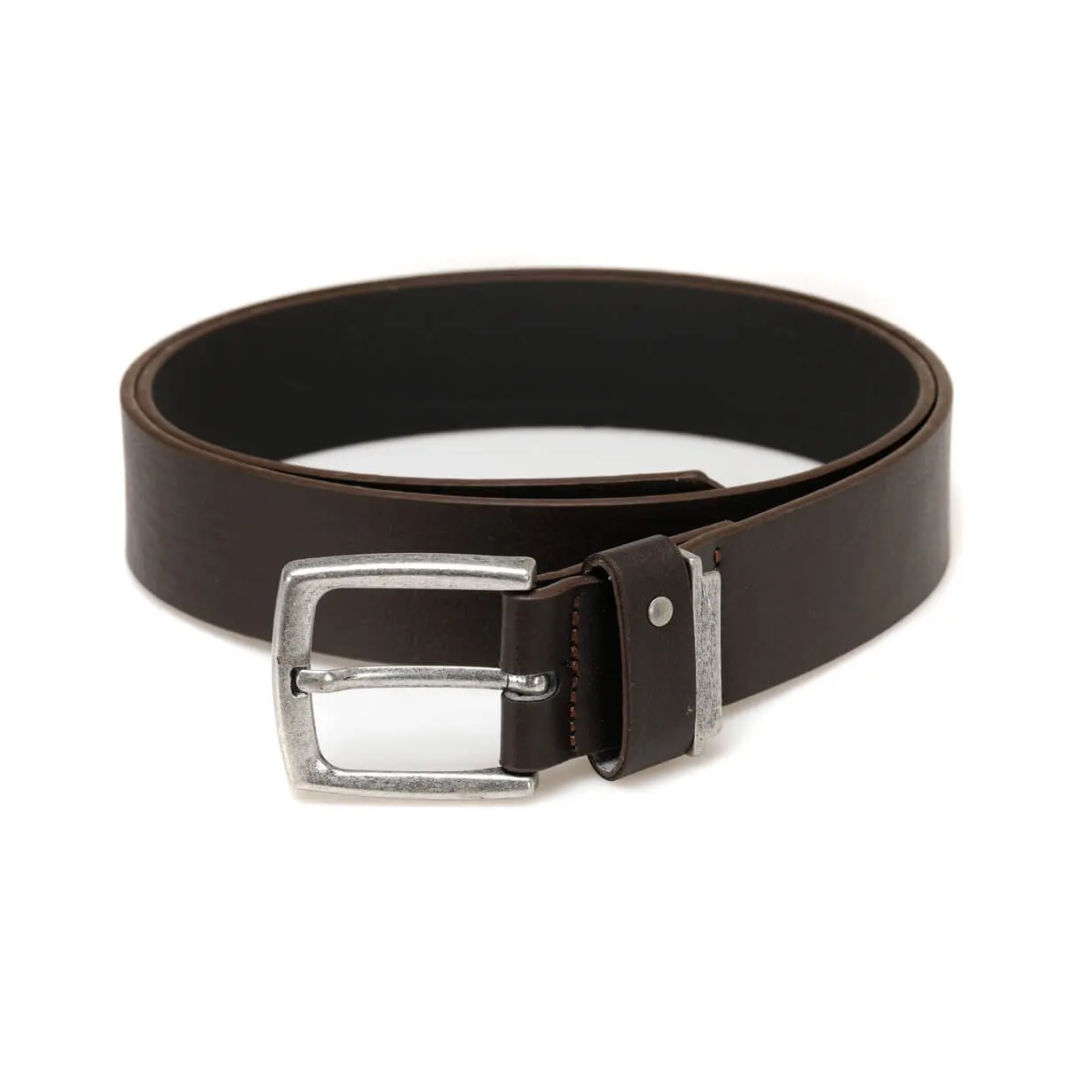 

FLO Brown Men's Belt Leather Belt Oxide Belts for Men MKNYL3404