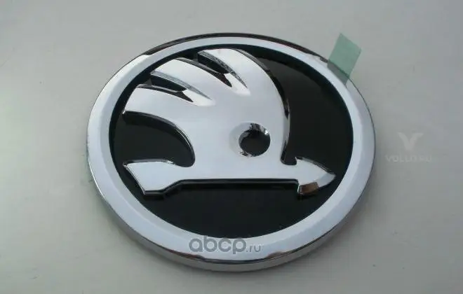 3V0853621AFOD Skoda ЭМБЛЕМА SKODA(ЧЕРНЫЙ ГЛЯНЕЦ