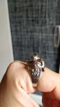 Punk personalidad de los hombres anillo de tigre de los hombres exquisita joyería de titanio anillo de acero (tamaño: 8-11)