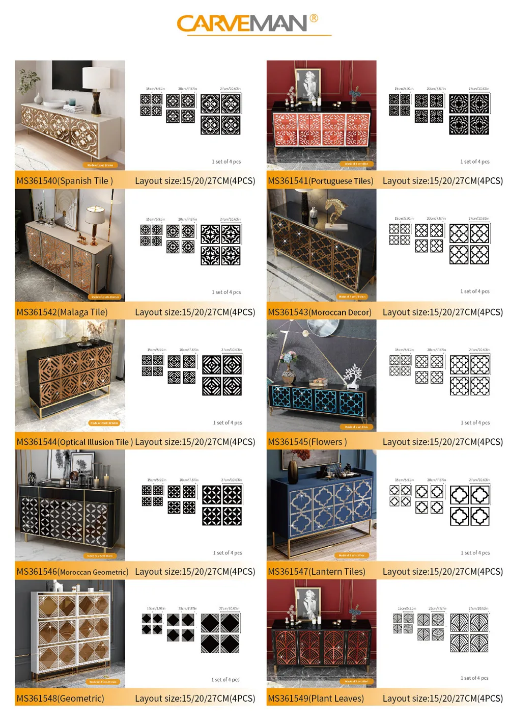 Description Picture 5 of item4Pcs Gold Flower 3D Mirror Wall Stickers DIY Furniture Stick Wallpaper Home Decor Cabinet Living Room Living Room Bed Sticker