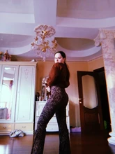 Sweetown marrón leopardo Y2K Joggers de cintura alta pantalones doble capa de red E chica estética Pantalones mujer pantalones de chándal