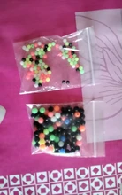 Color mezclado de pesca de 100 unids/lote duro redondo de plástico flotante pesca perlas de diámetro 4mm/5mm/6mm/7mm/8mm