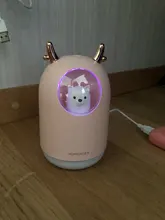 Humidificador ultrasónico con USB para el hogar, difusor de aceites aromáticos, lámpara LED de Color romántico, 300ml