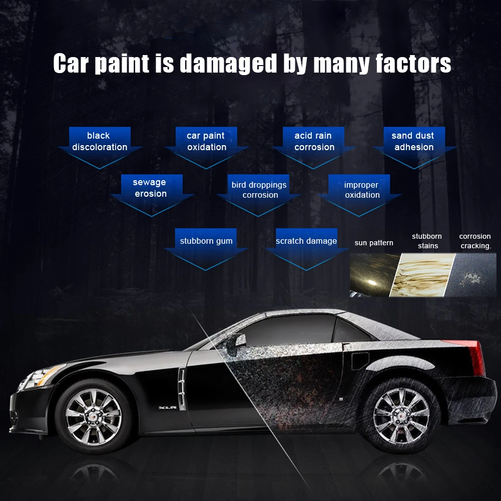 【DK】Rainforest Car Detailing Wax 30% vol. Carnauba Essential Oils Wax UV Resist Long-Lasting Protection Car Waxing Care