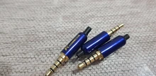 Conector de Audio de 3,5mm de alta calidad, adaptador de auriculares chapado en oro de 4 polos para auriculares estéreo DIY/auriculares de reparación