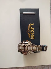 LIGE-Reloj de acero inoxidable para mujeres, nuevo accesorio de oro, creativo, impermeable, femenino, 2020