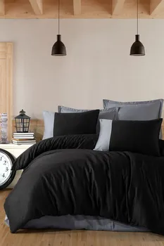 

Ranforce Multi Color 100% Cotton Quality Single Duvet Cover Set PURE V1 BLACK