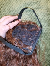 WIGSIN-extensiones de cabello sintético Afro rizado de 22 pulgadas, coleta con cordón, accesorios para mujer, color negro y marrón Natural