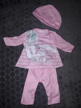 2021 nuevo 17 pulgadas nuevo bebé nacido 43cm muñeca Ropa Accesorios conejo blanco de 3 piezas traje para bebé regalo de cumpleaños