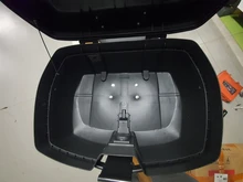 Caja de equipaje para motocicleta, estuche superior con 2 llaves, equipaje de Scooter multifuncional, para almacenamiento de equipaje, 45L