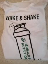 Camiseta Herbalife de Wake & Shake para mujer, camiseta divertida Herbalife para mujer, remera ajustada informal, camisetas Harajuku para mujer