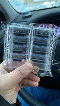 8 unids/pack de los hombres de la maquinilla de afeitar de seguridad cuchillas cuidado facial cuchillas de afeitar Manual de Cassette para gillettee mache 3