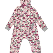 Комбинезон из футера "Милитари розовый"