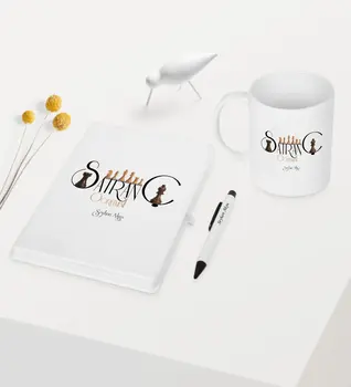 

Personalized Chess Teacher Themed White Notebook Pen Mug Set-1