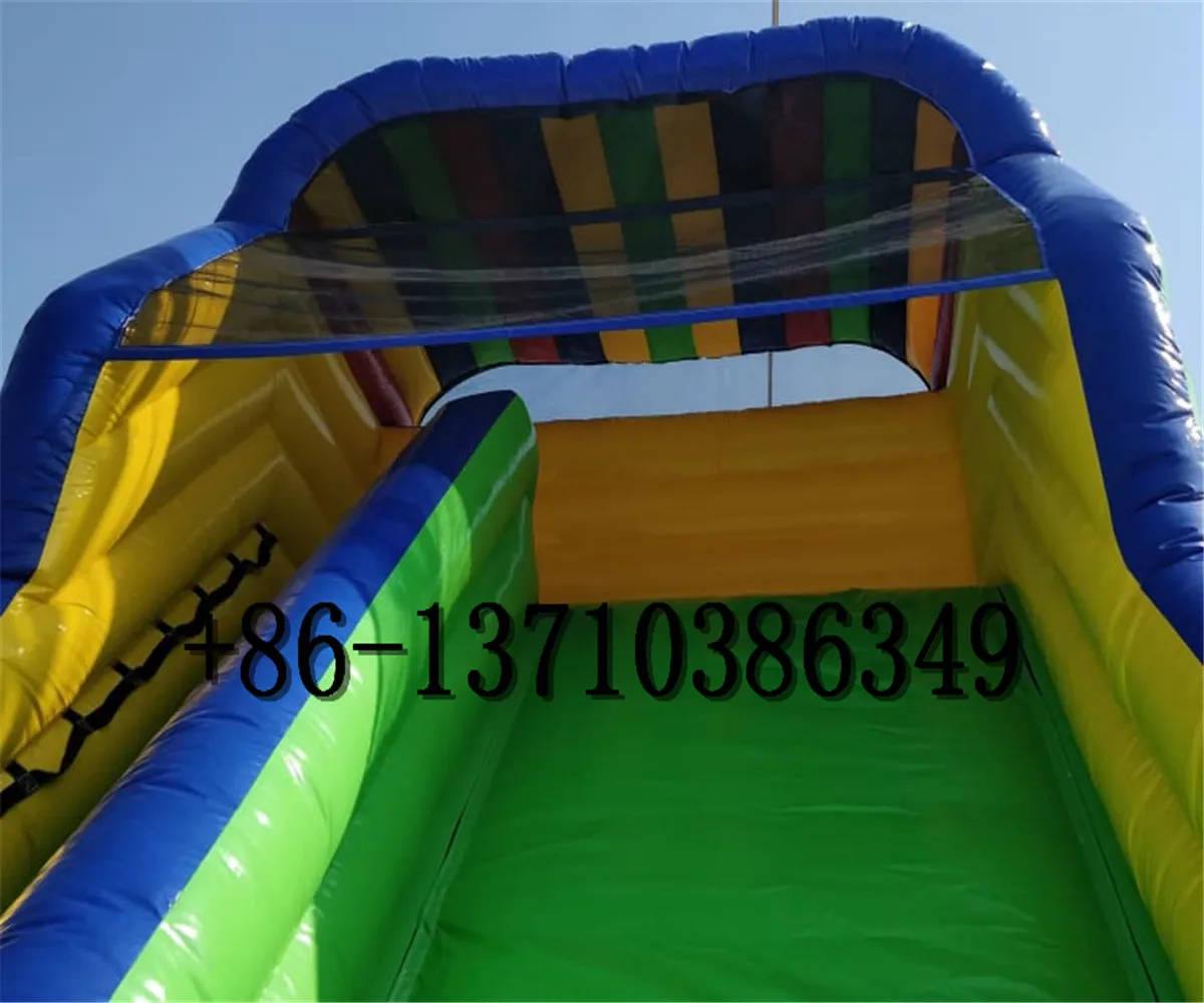 Factory direct children's cartoon color inflatable castle slide for sale