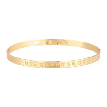 

BAM-Bracelet Unites Maman in golden brass-Women