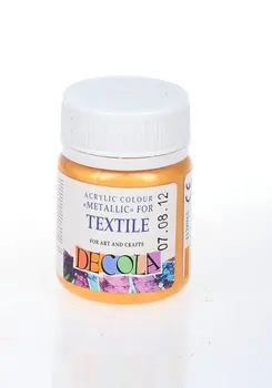 

Paint acrylic on fabric DeCola gold 50 ml