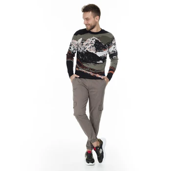 

Buratti Men Ribbons Color Pocket for Cargo Pants Mens Pants Cotton Casual Hip Hop Trousers 7260 N771JORDAN