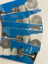 Uds Dental 0,25mm doble cara Disco de corte de diamante para separar polaco de blanqueamiento de dientes