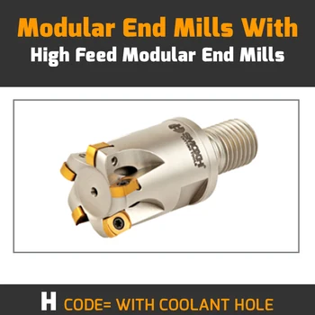 

MHT BL06 D35 M16 L43 Z05 H-WITH COOLANT HOLE Modular End Mills With Changeable Insert