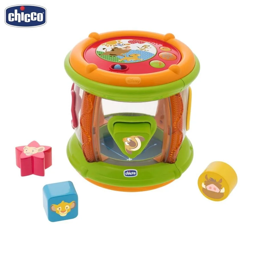 Игрушка Chicco барабан музыкальный "Король Лев" 6м+ 61527